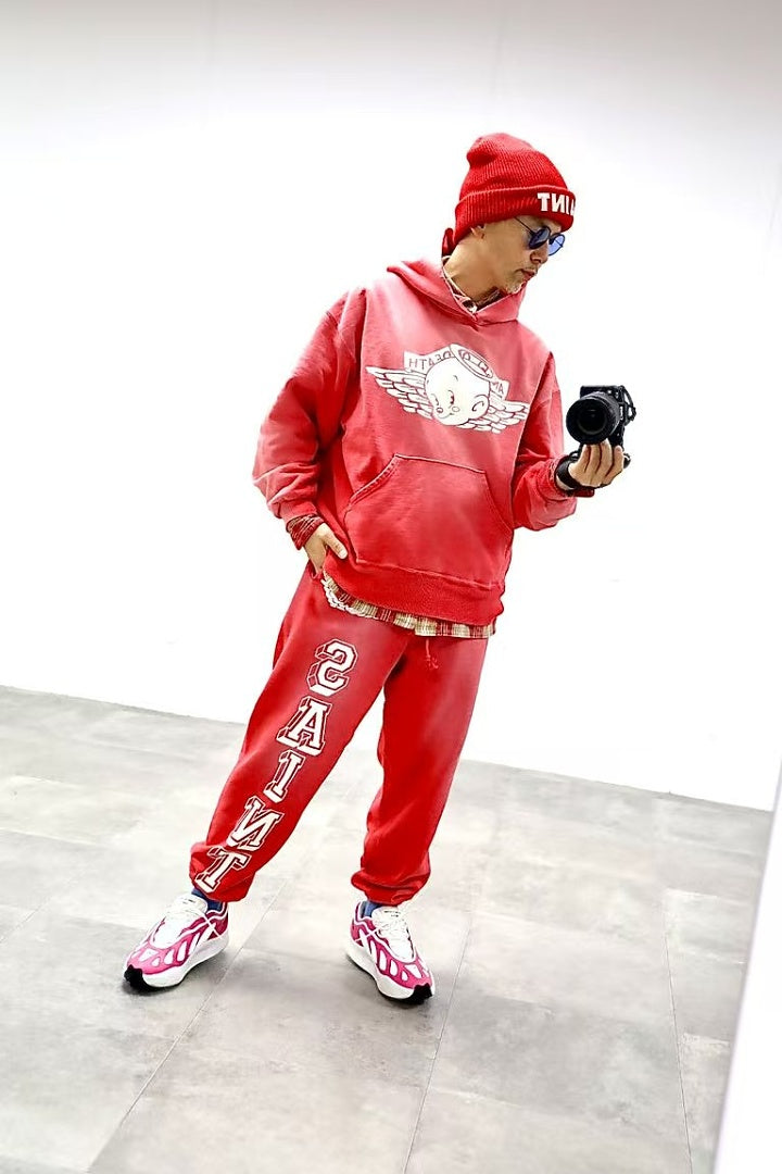 Saint Michael ST1163 Graphic Print Pullover Hoodie