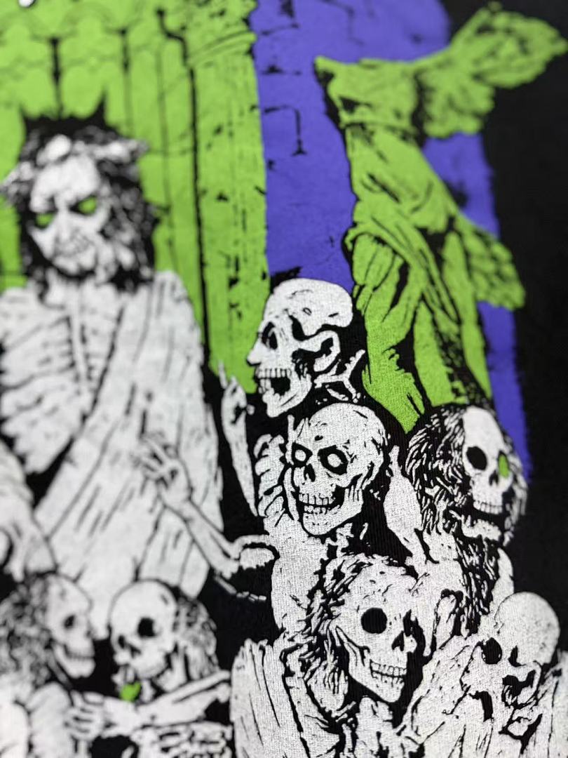 Saint Michael Graphic Art Vintage Washed Crewneck T-Shirt