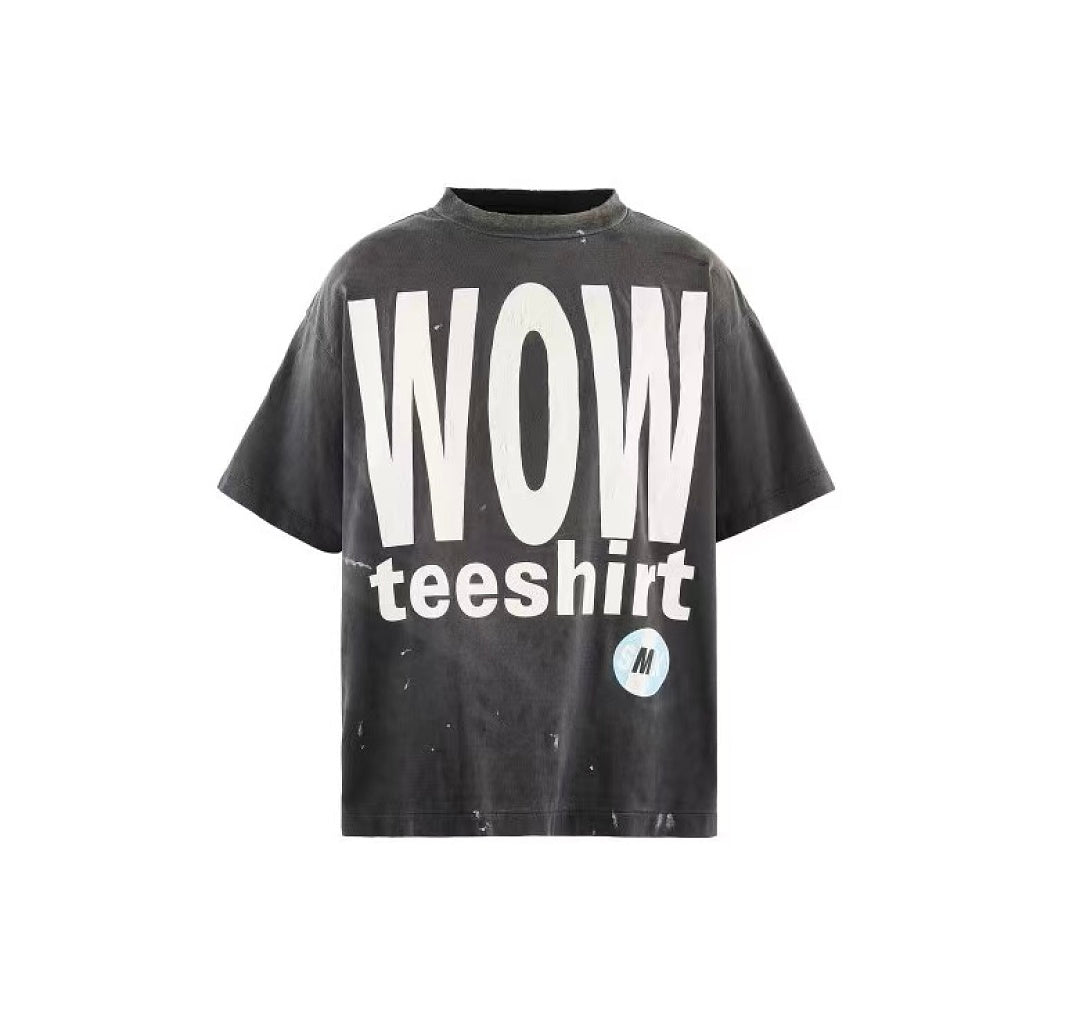 Saint Michael Distressed Graphic Slogan Vintage T-Shirt