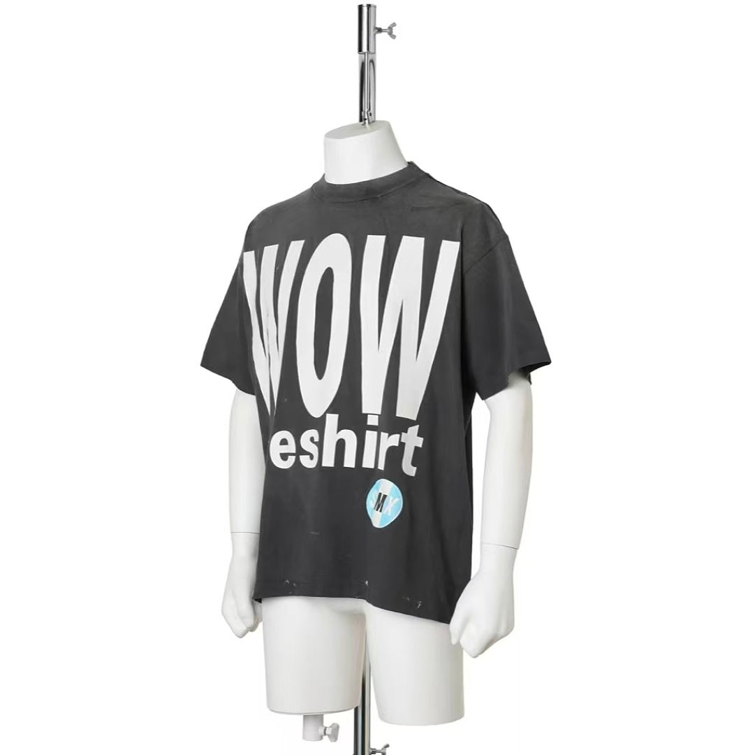 Saint Michael Distressed Graphic Slogan Vintage T-Shirt