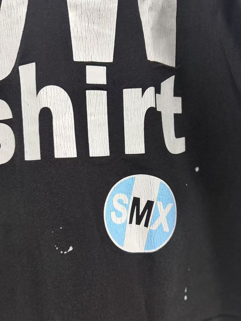 Saint Michael Distressed Graphic Slogan Vintage T-Shirt