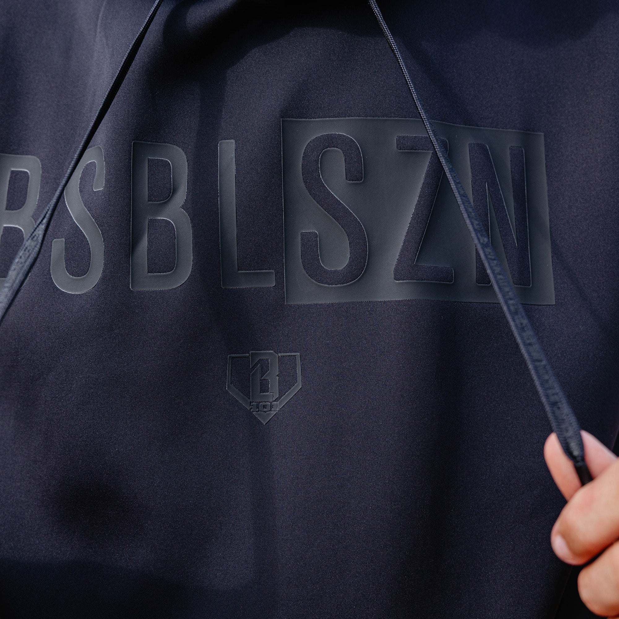 BSBL-SZN Youth Short Sleeve Hoodie V3 - Blackout