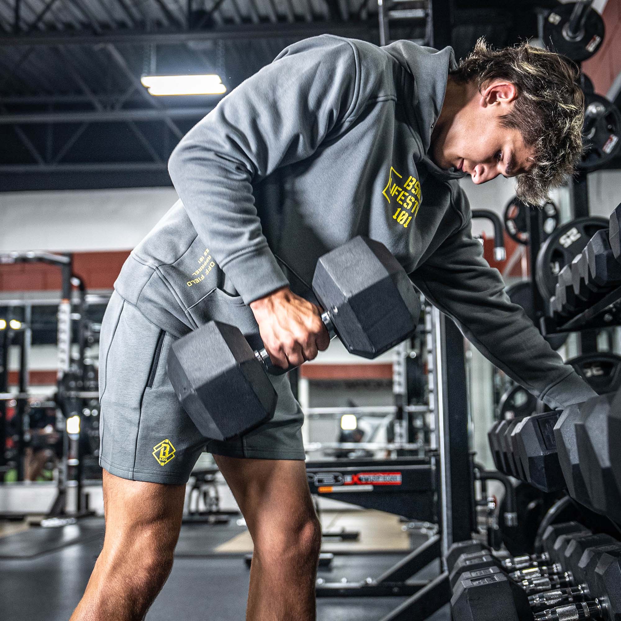 Off-Field Performance Hoodie - Gray/Yellow