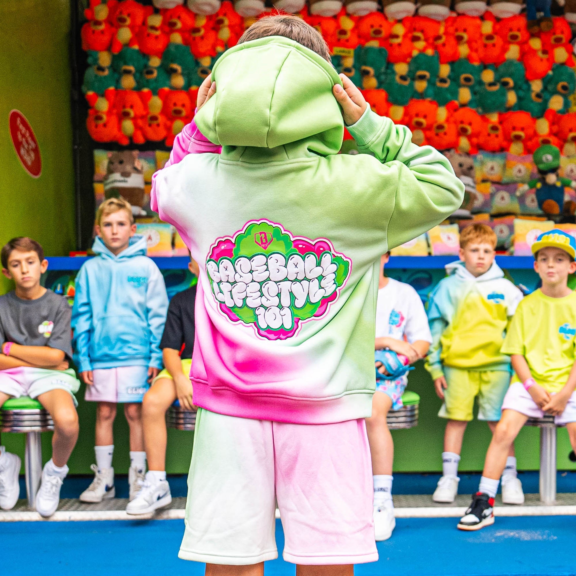 Cotton Candy Hoodie - Sour Apple