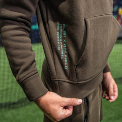 Off-Field Performance Hoodie - Brown/Mint