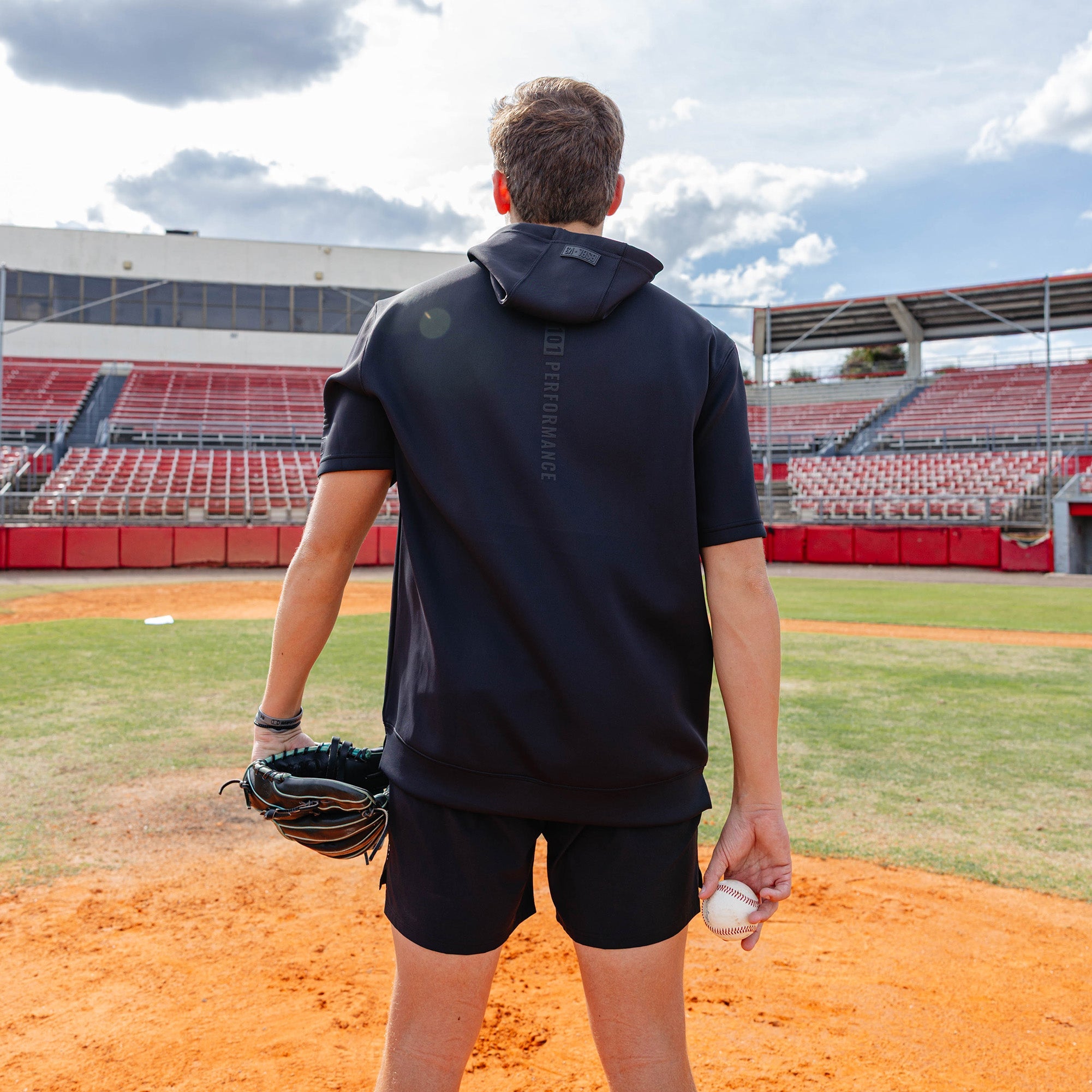 BSBL-SZN Youth Short Sleeve Hoodie V3 - Blackout