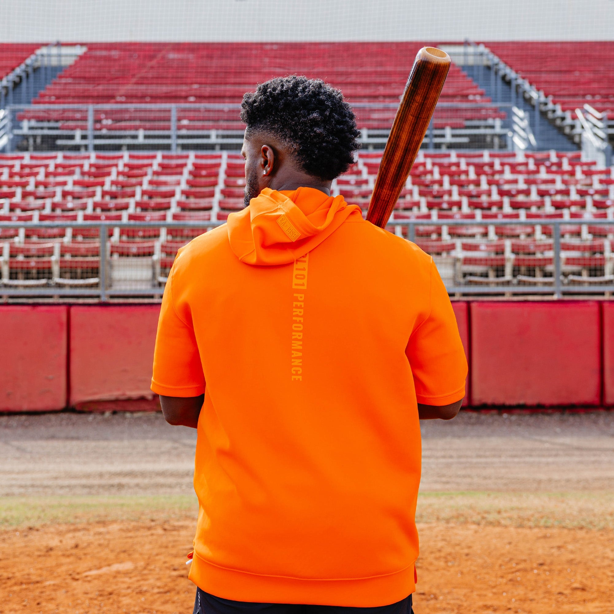 BSBL-SZN Youth Short Sleeve Hoodie V3 - Orange
