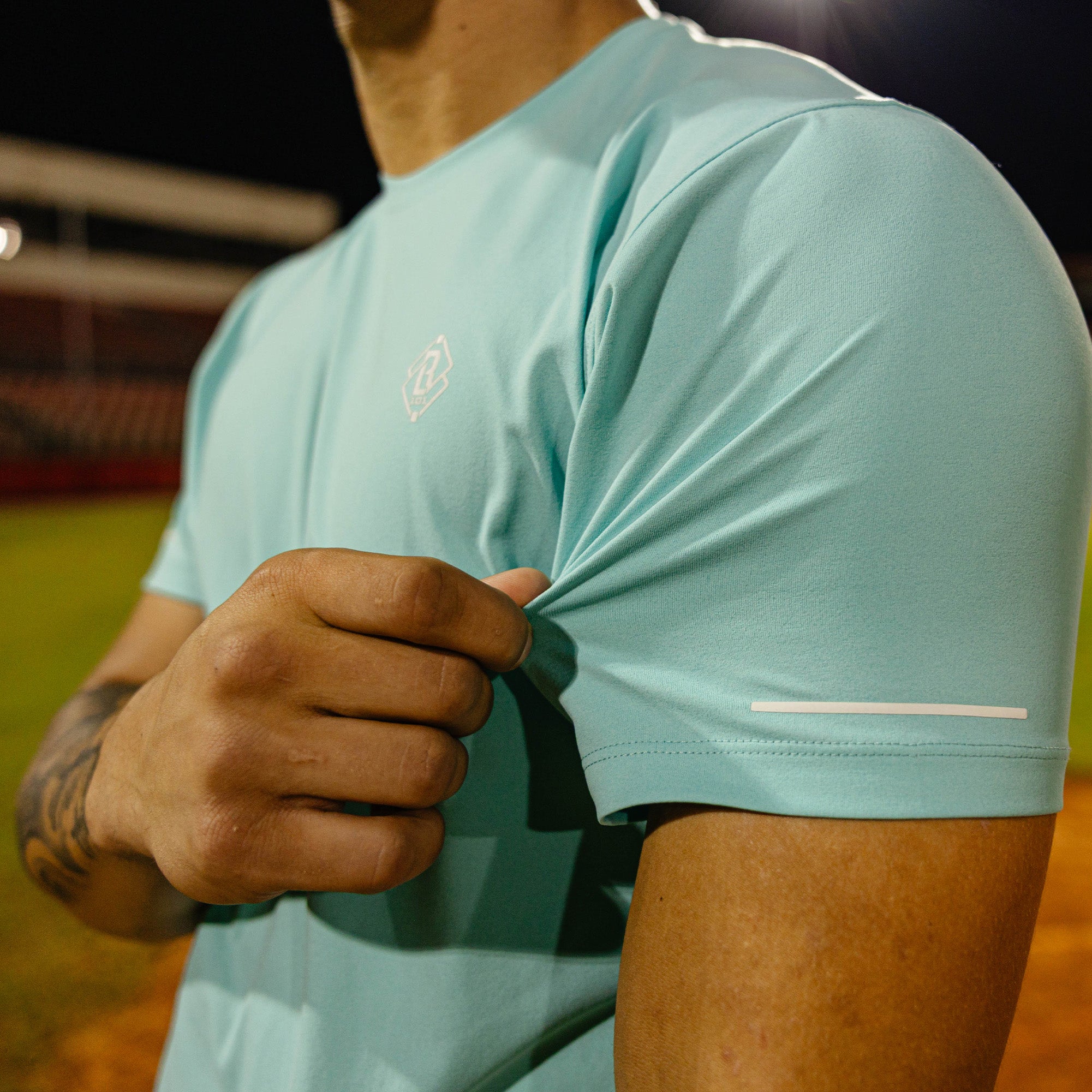 Diamond Tech Vented Tee - Teal