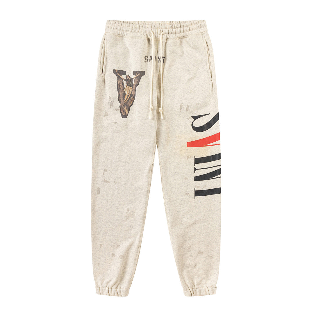 Saint Michael ST118 Graphic Patchwork Sweatpants