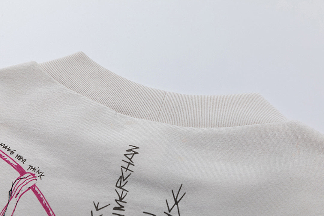 Saint Michael All-Over Doodle & Emblem Graphic Long Sleeve