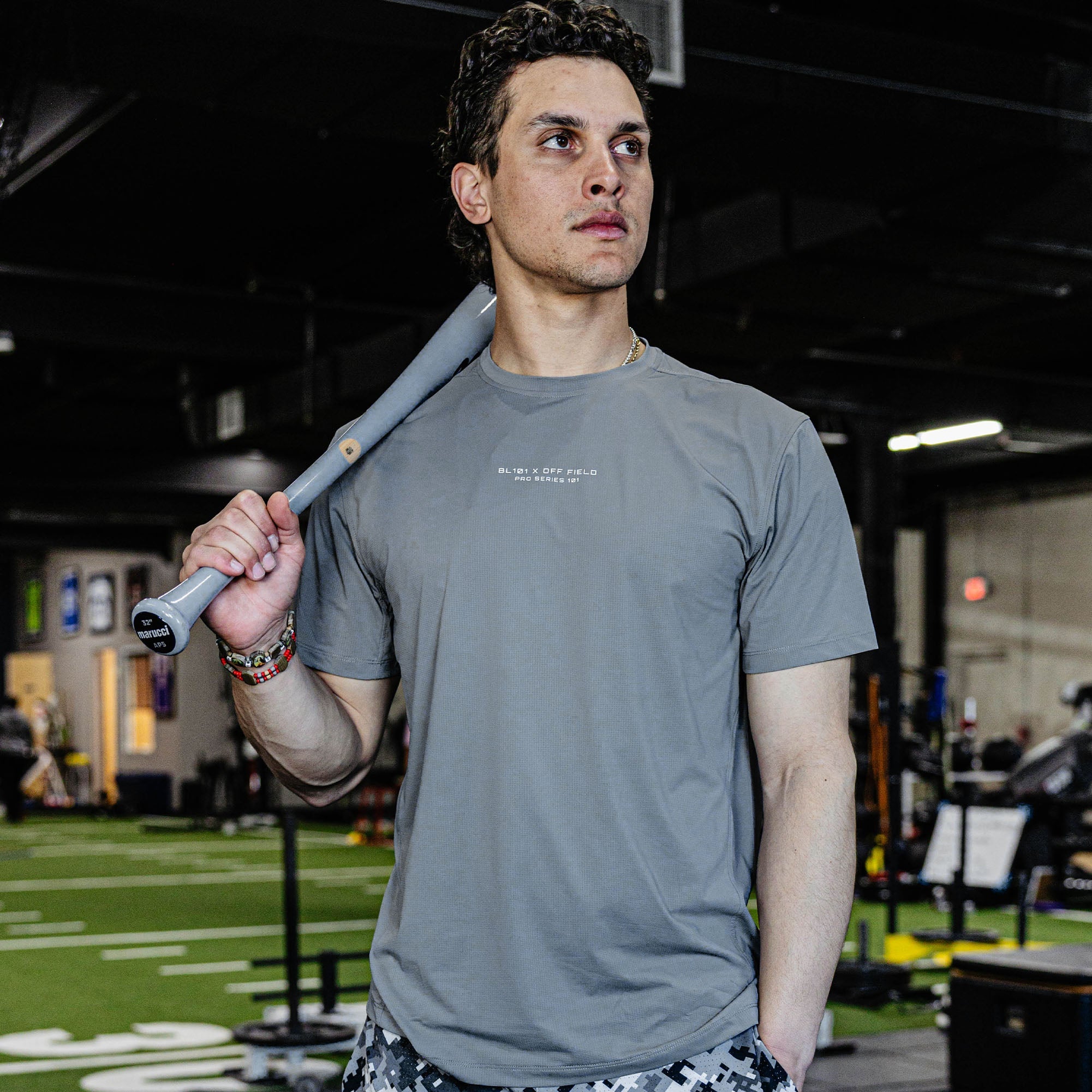 Pro Series Tech Mesh Youth Tee - Gray