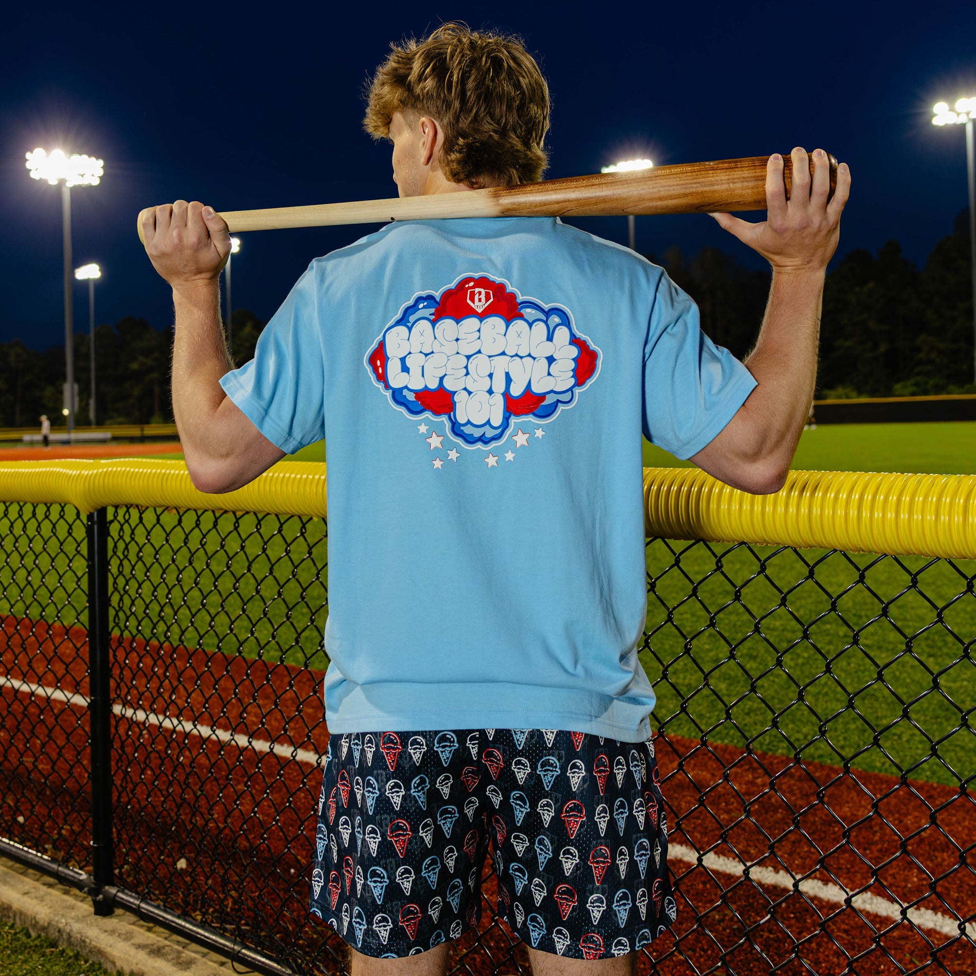 Cotton Candy Tee - Light Blue