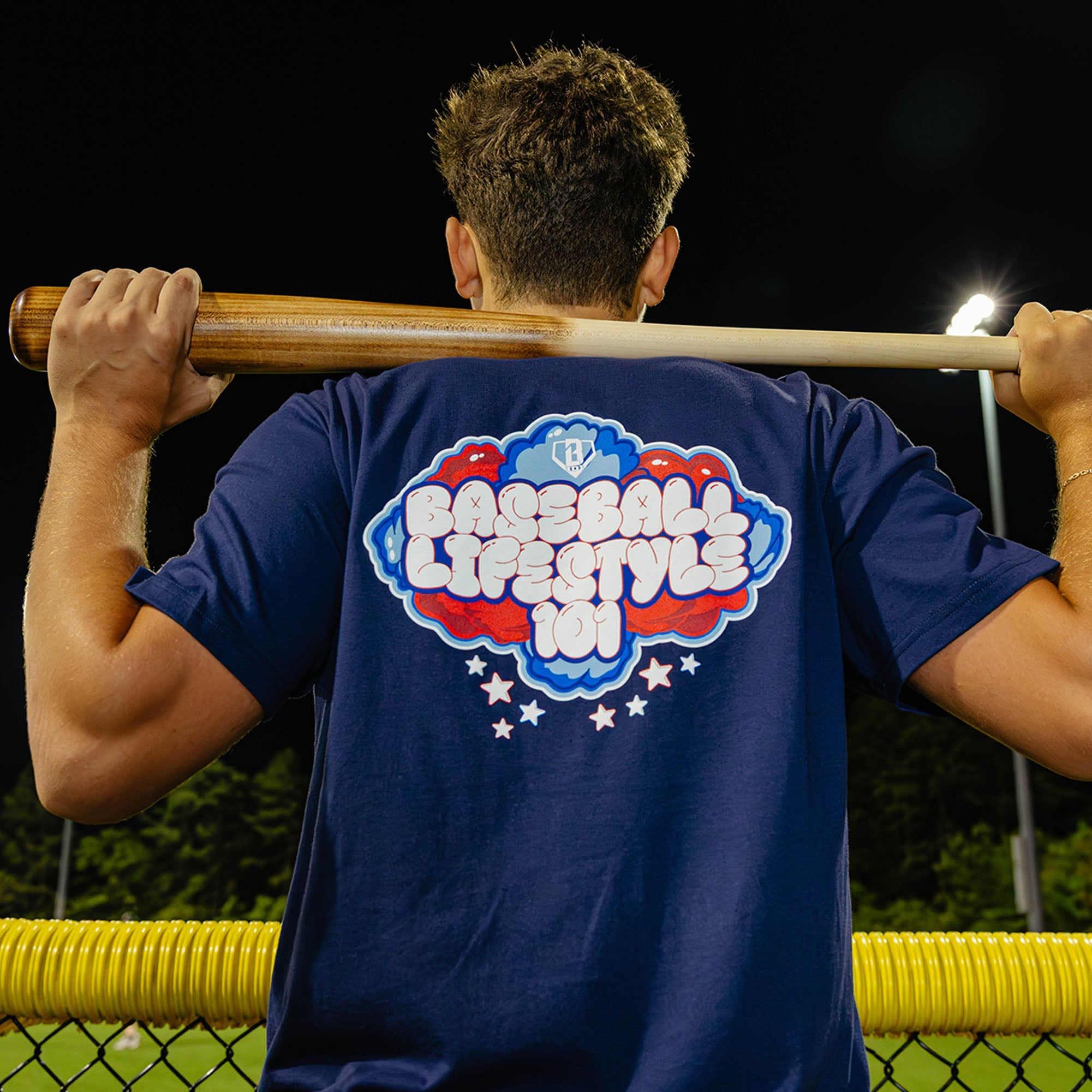 Cotton Candy Tee - Navy