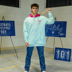 OG Ice Cream Design Hoodie - Light Blue