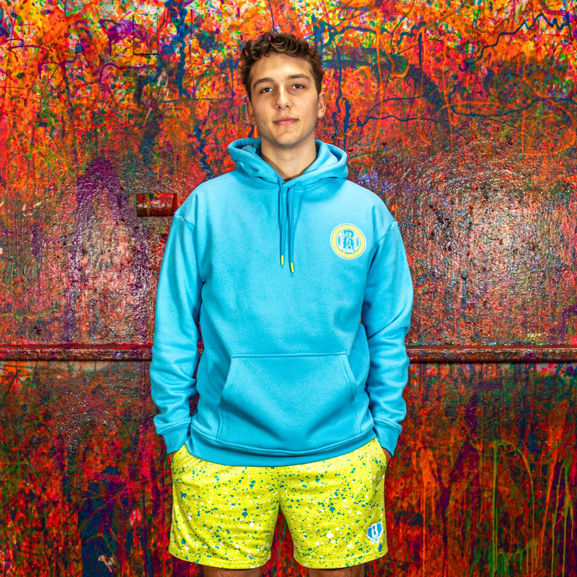 Splatter Hoodie - Blue