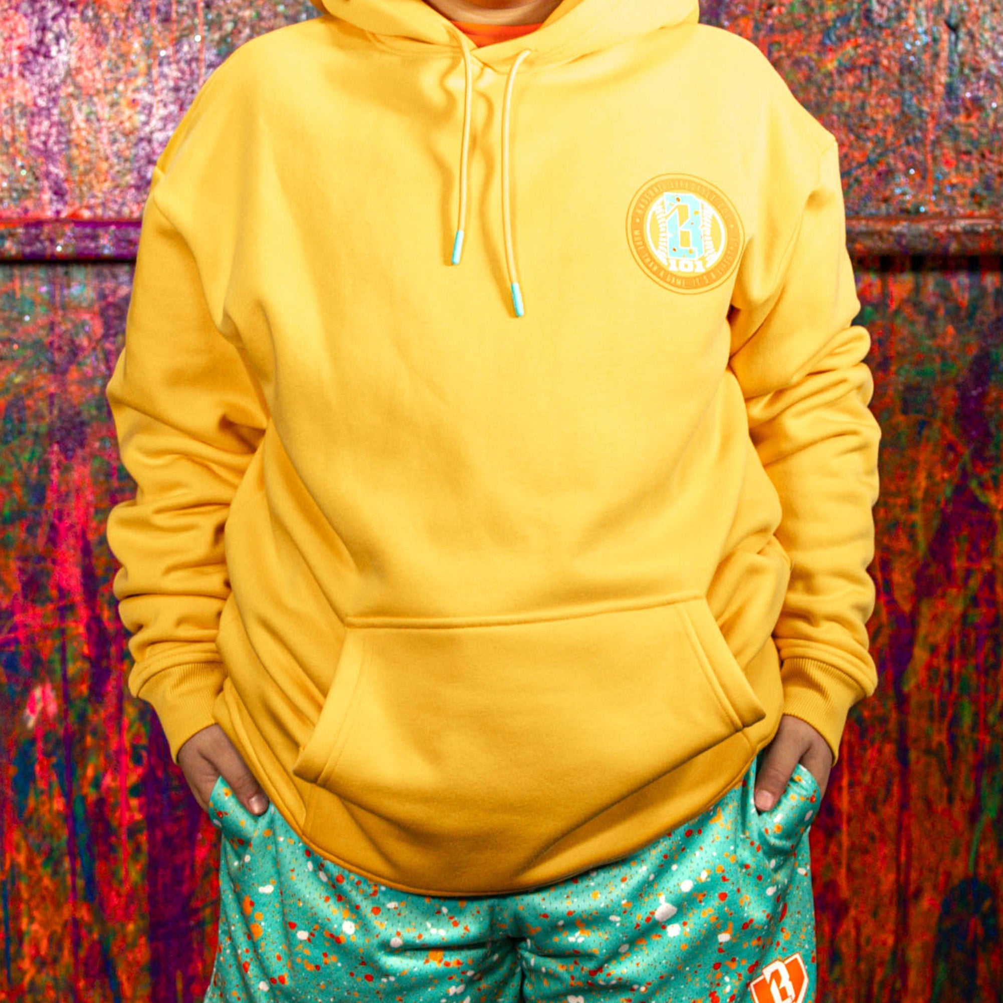 Splatter Hoodie - Orange