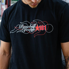 Flames Stitched Tee