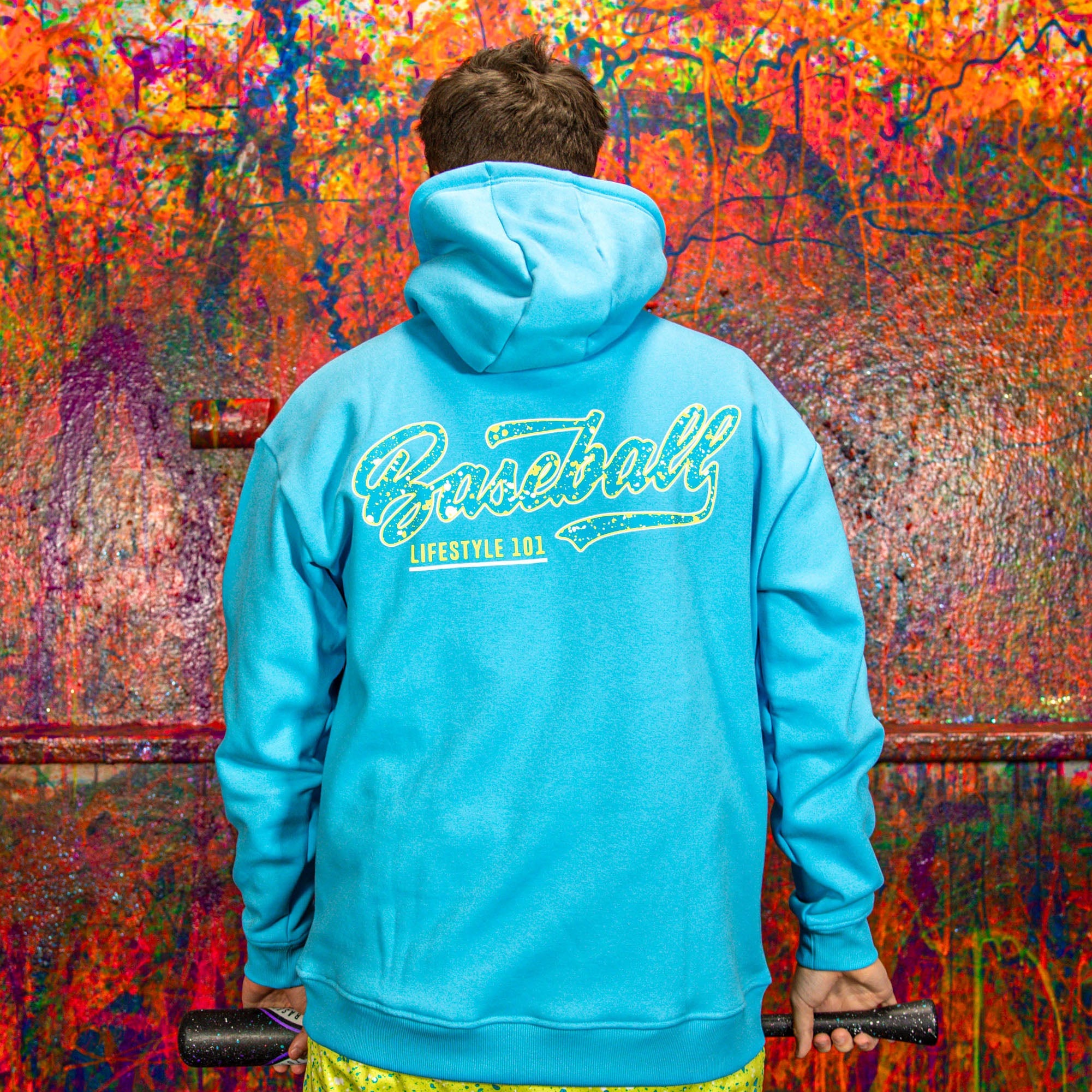 Splatter Hoodie - Blue