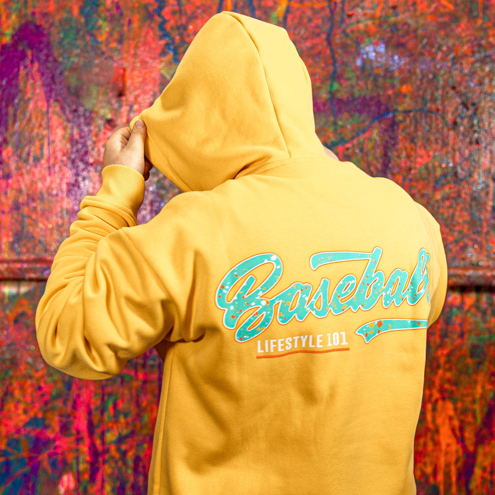 Splatter Hoodie - Orange