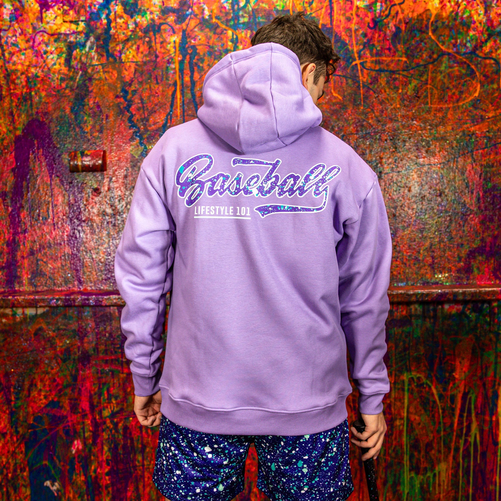 Splatter Hoodie - Purple