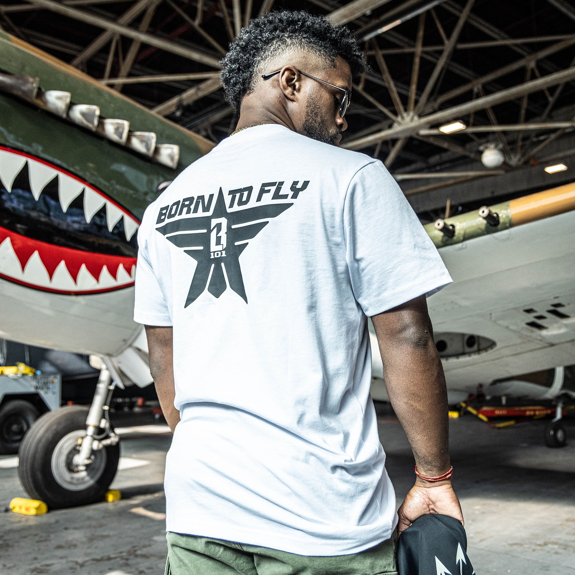 Born to Fly Tee - BL White