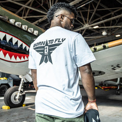 Born to Fly Tee - BL White