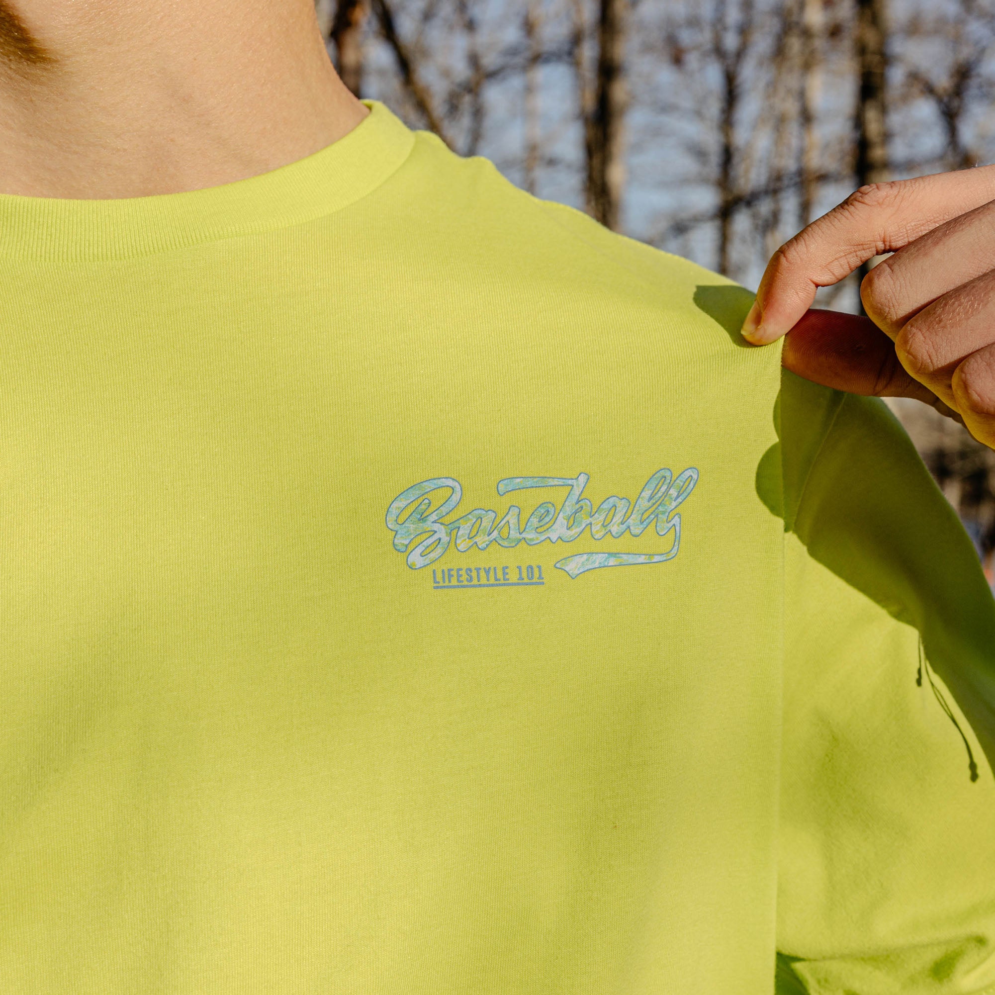 Realtree Established Tee - Bright Yellow/Aspect-Teal