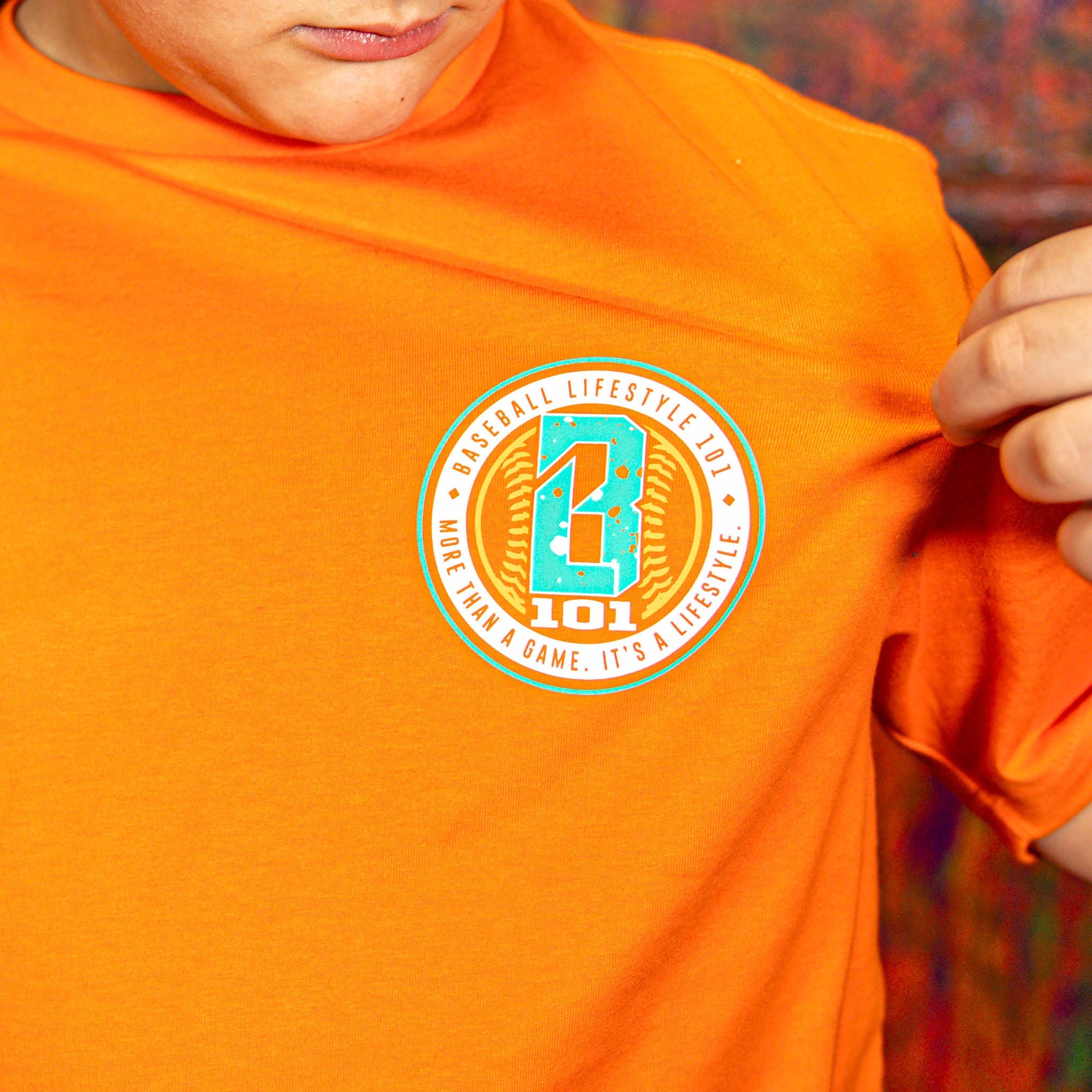 Splatter Established Tee - Orange