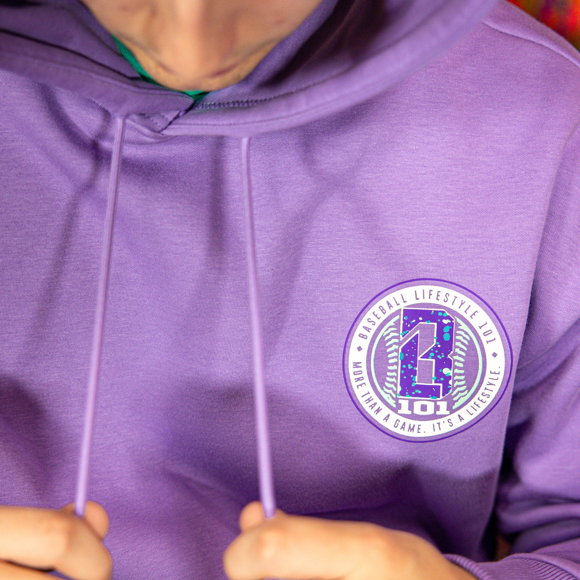 Splatter Hoodie - Purple