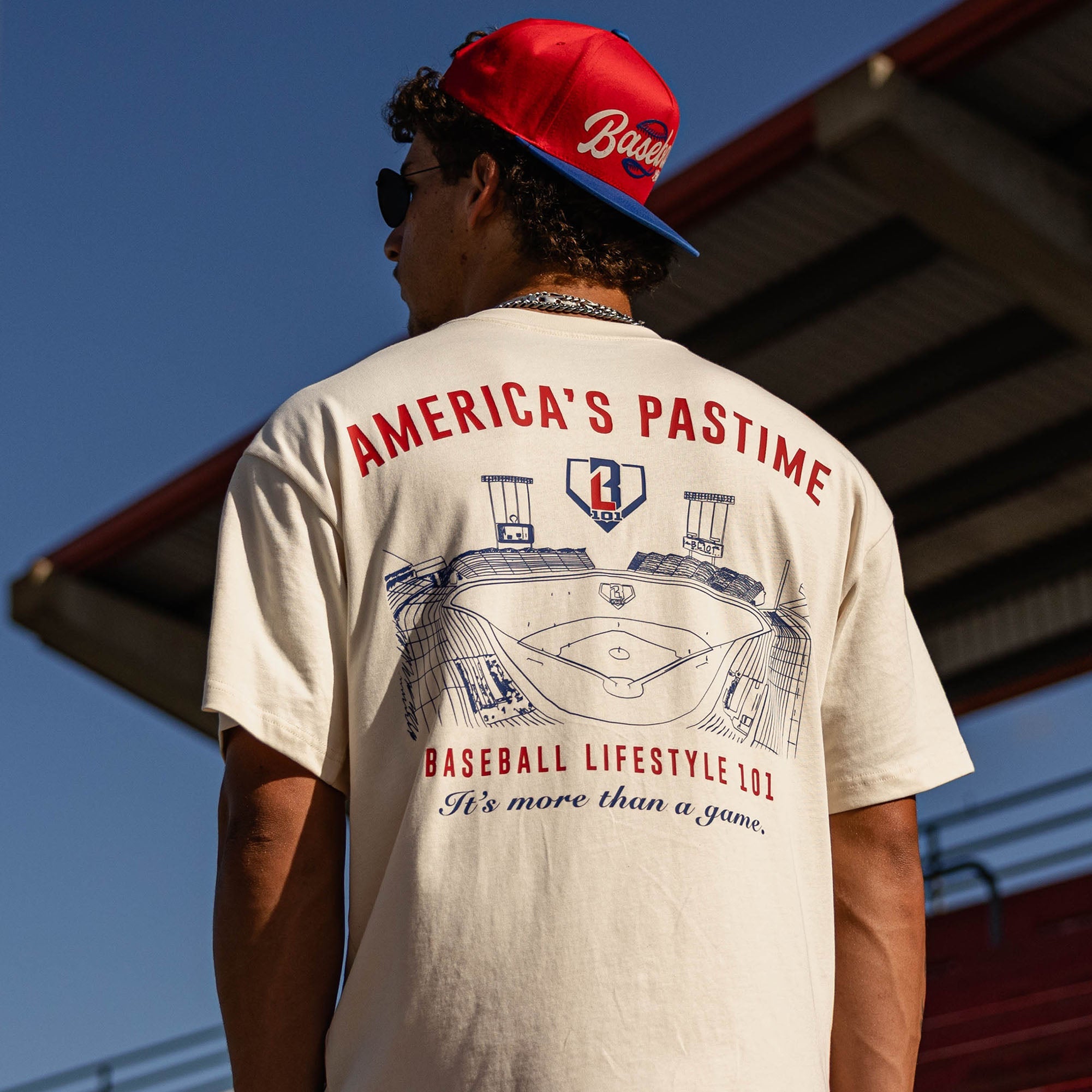 Stadium Relaxed Tee - Bone