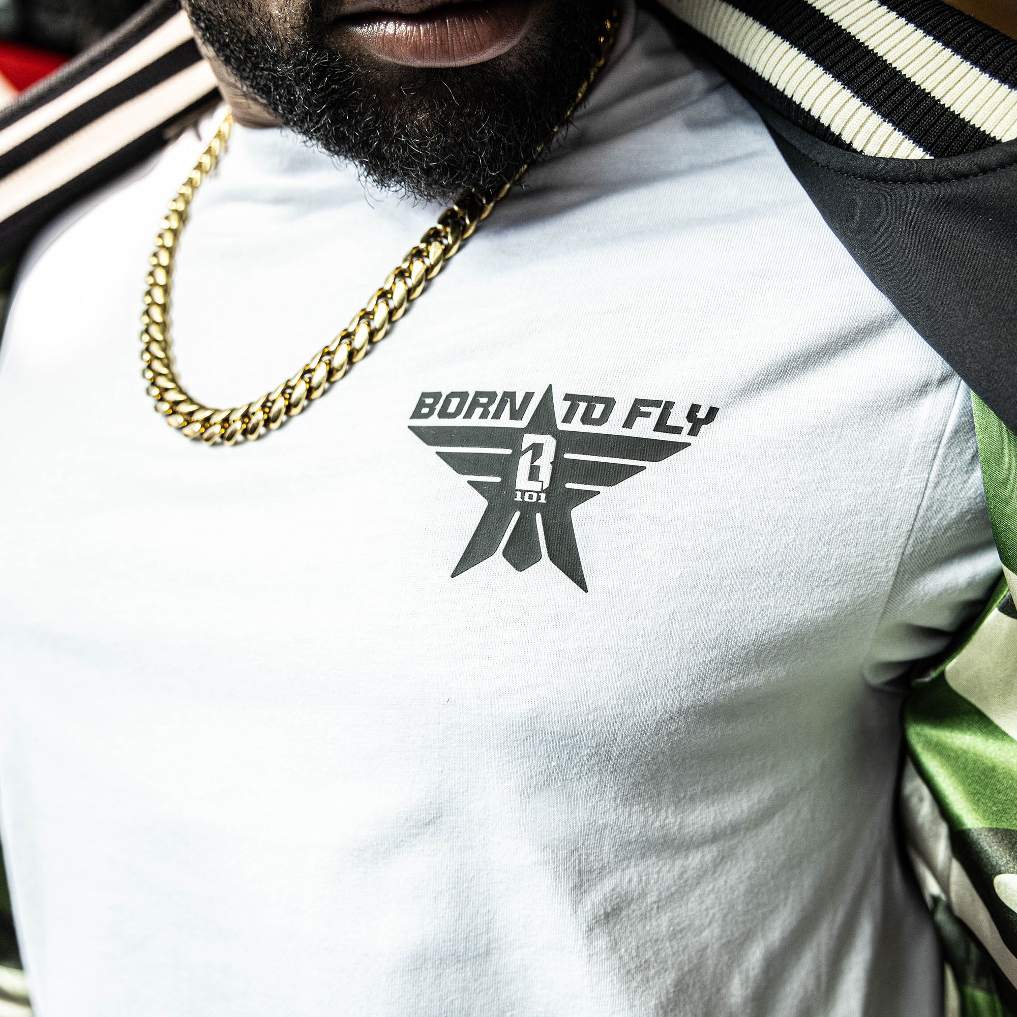 Born to Fly Tee - BL White