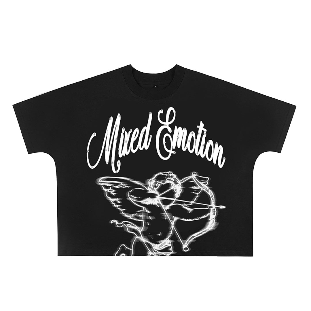 Mixed Emotion Rhinestone Graphic Tee