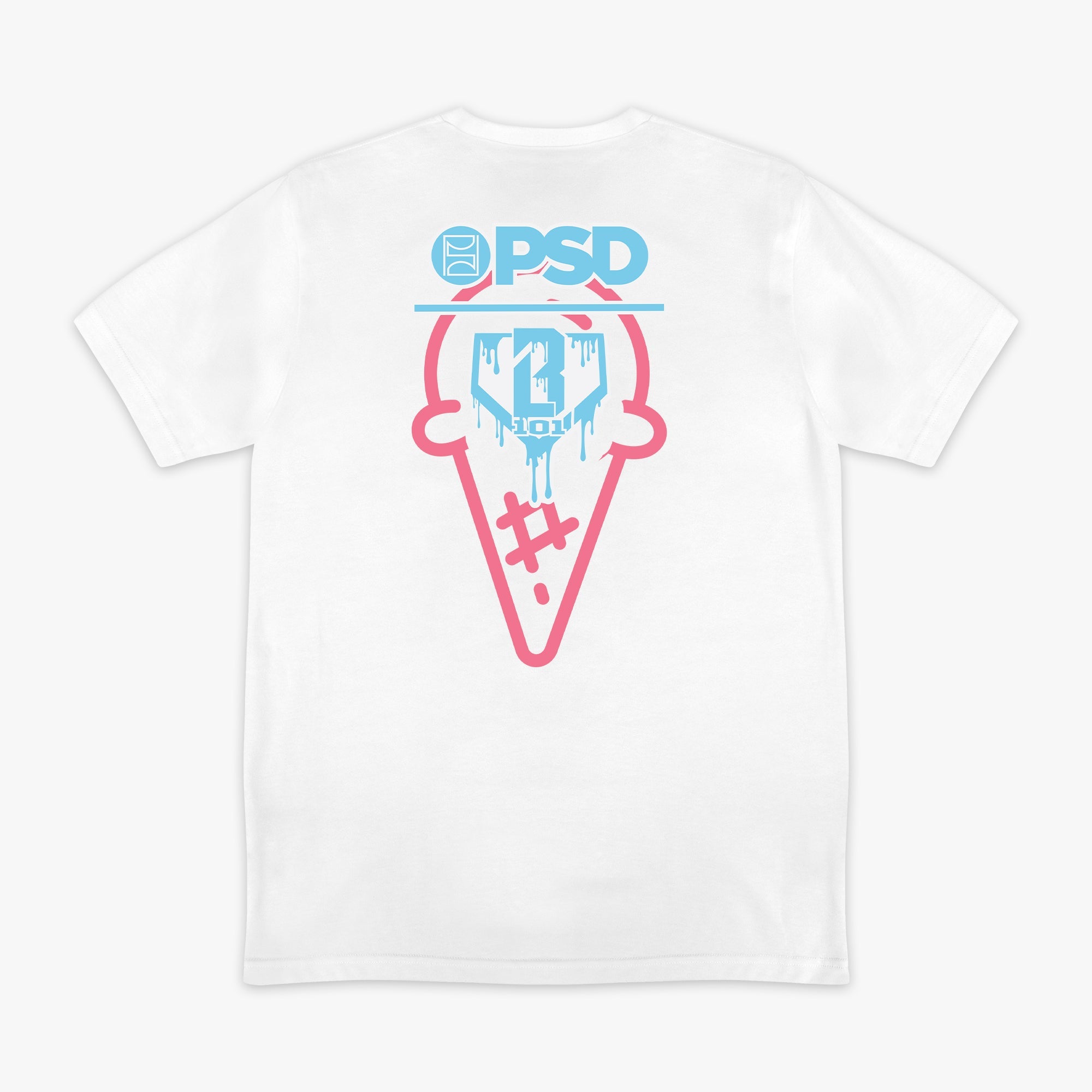 BL 101 X PSD Scoops Tee - White