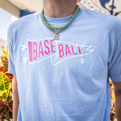 Pennant Tee - Cotton Candy Blue