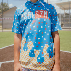 BSBL-SZN Short Sleeve Hoodie V3 - USA Ice Cream