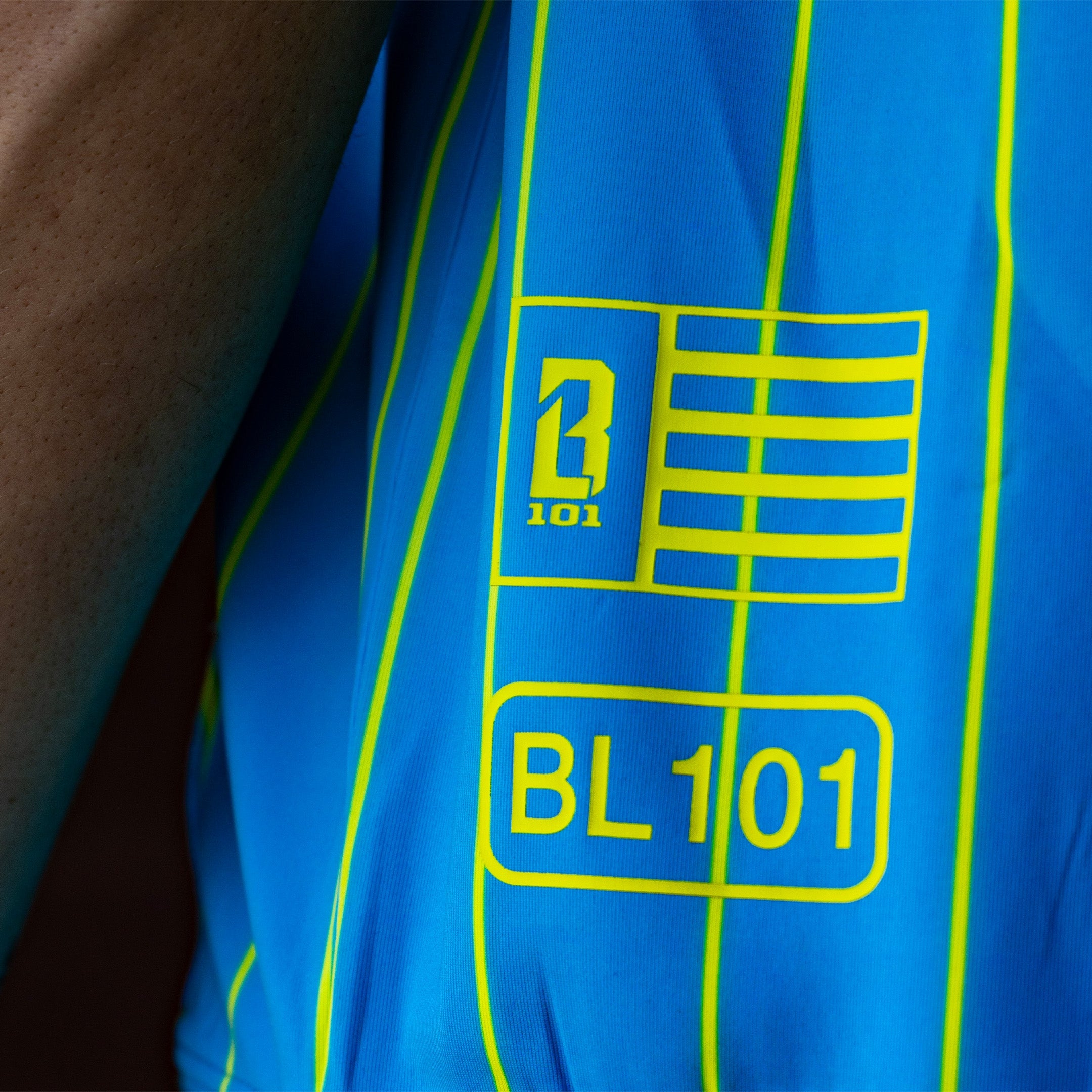 BSBL-SZN Sleeveless Hoodie V3 - Jackson Olson Neon Pinstripes