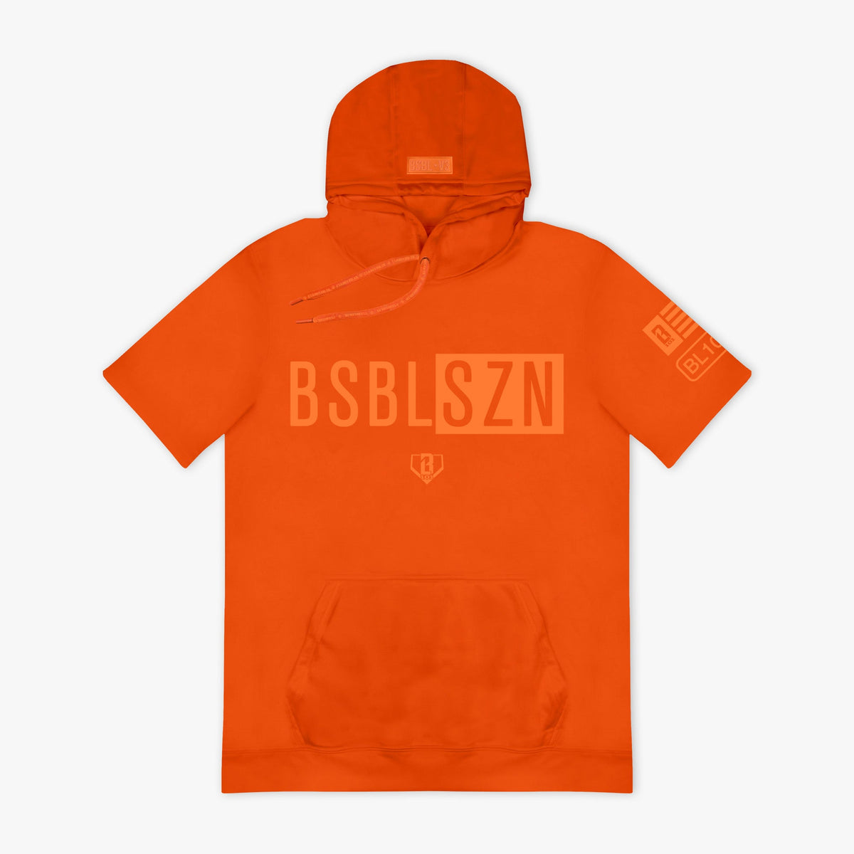 BSBL-SZN Short Sleeve Hoodie V3 - Orange