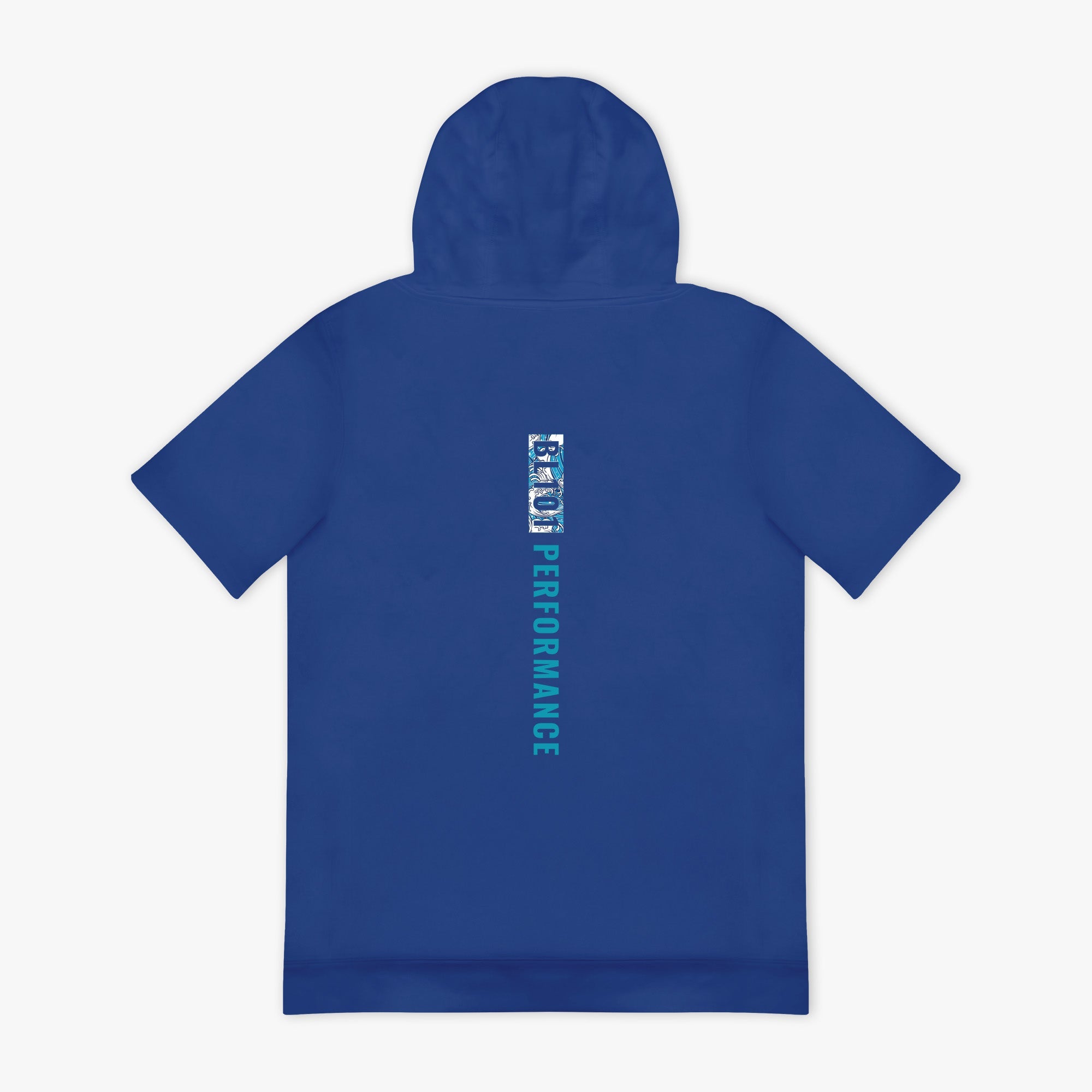 BSBL-SZN Youth Short Sleeve Hoodie V3 - Royal Blue/Oceans