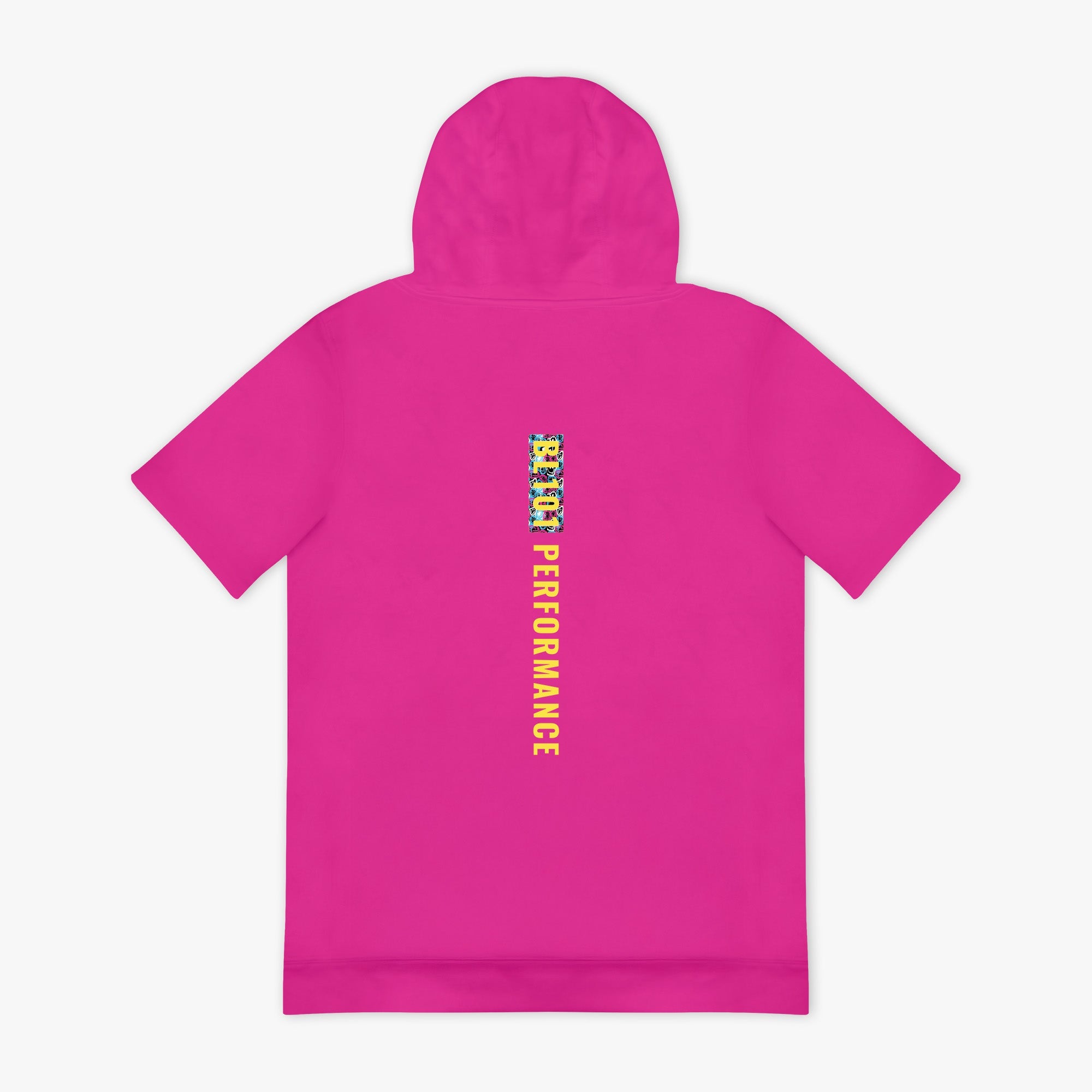 BSBL-SZN Youth Short Sleeve Hoodie V3 - Pink/Smiley Slugger