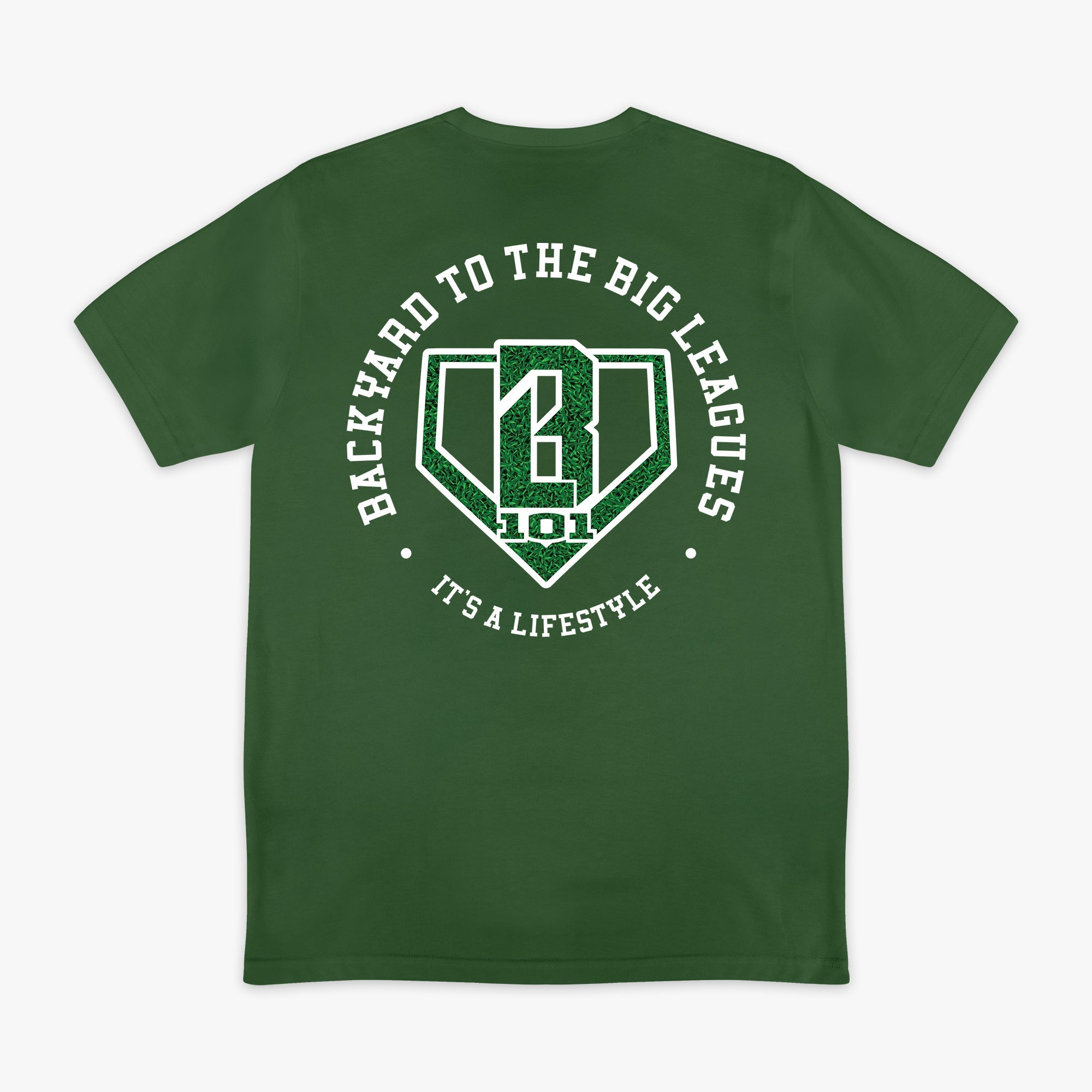 Backyard To Big League Tee - Green