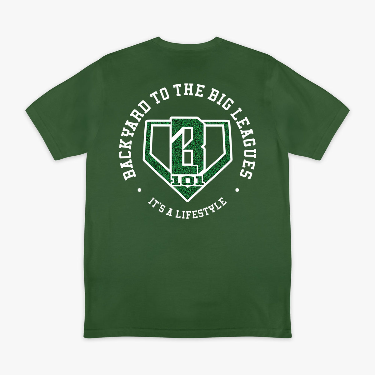 Backyard To Big League Tee - Green