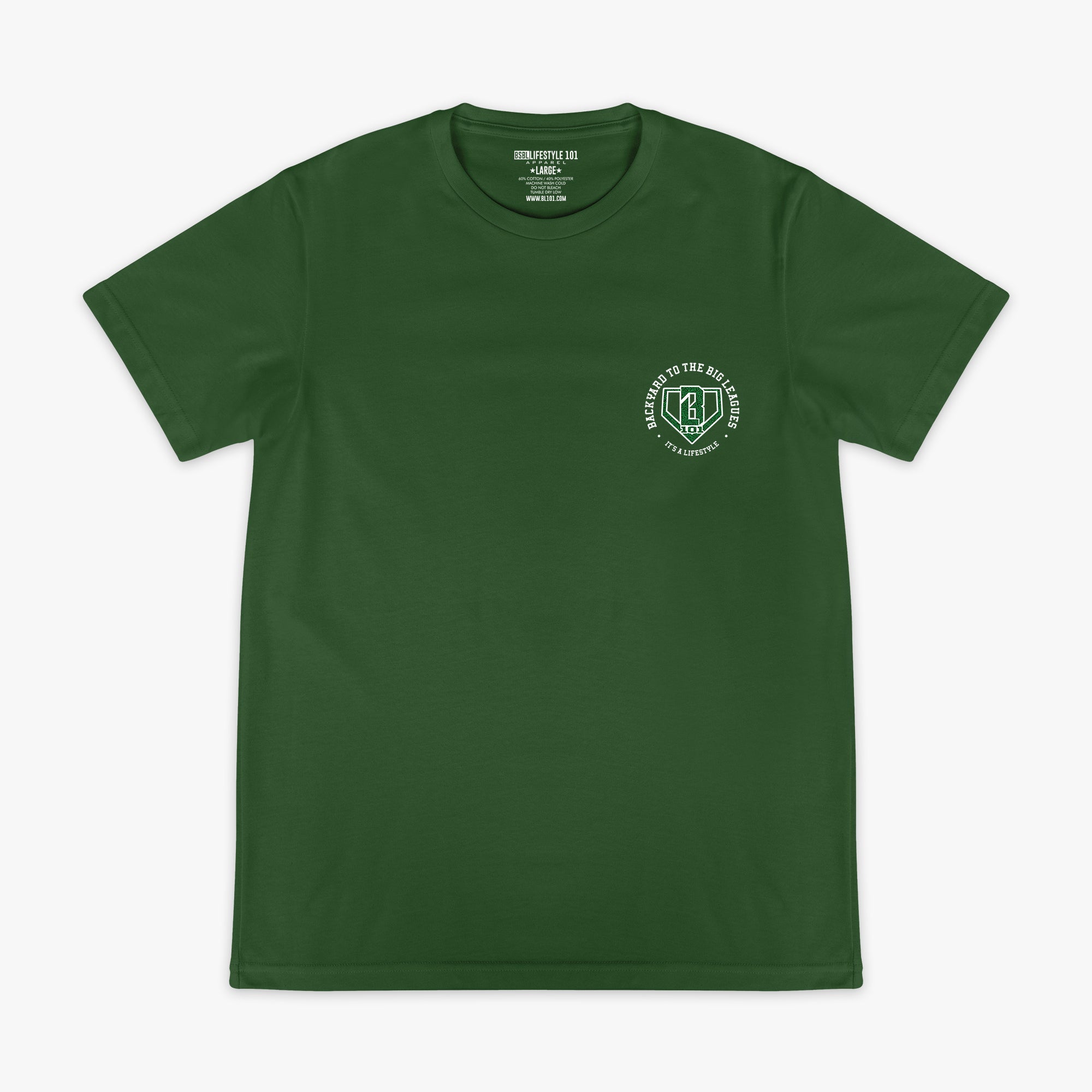 Backyard To Big League Tee - Green