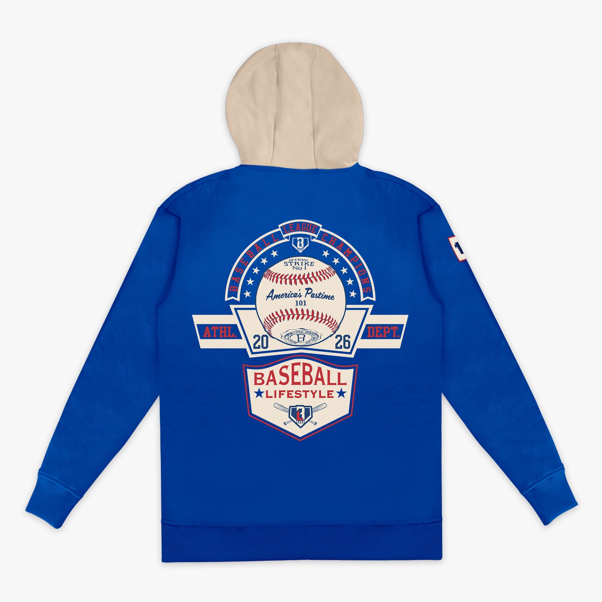 Baseball Champions Youth Hoodie - Navy