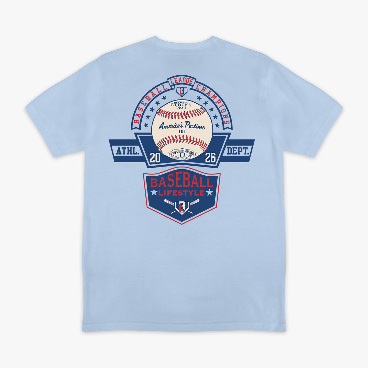 Baseball Champions Tee - Blue