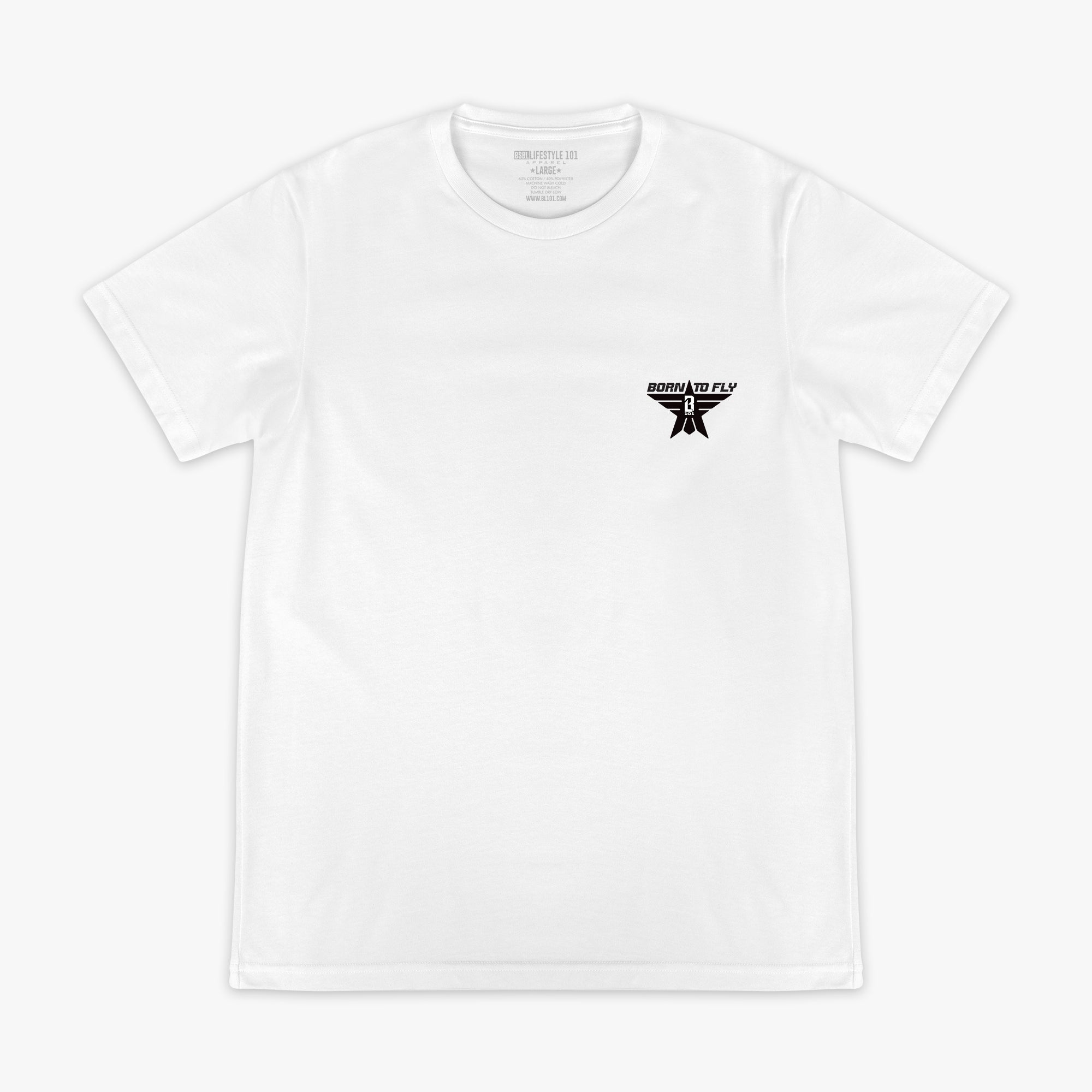 Born to Fly Tee - BL White