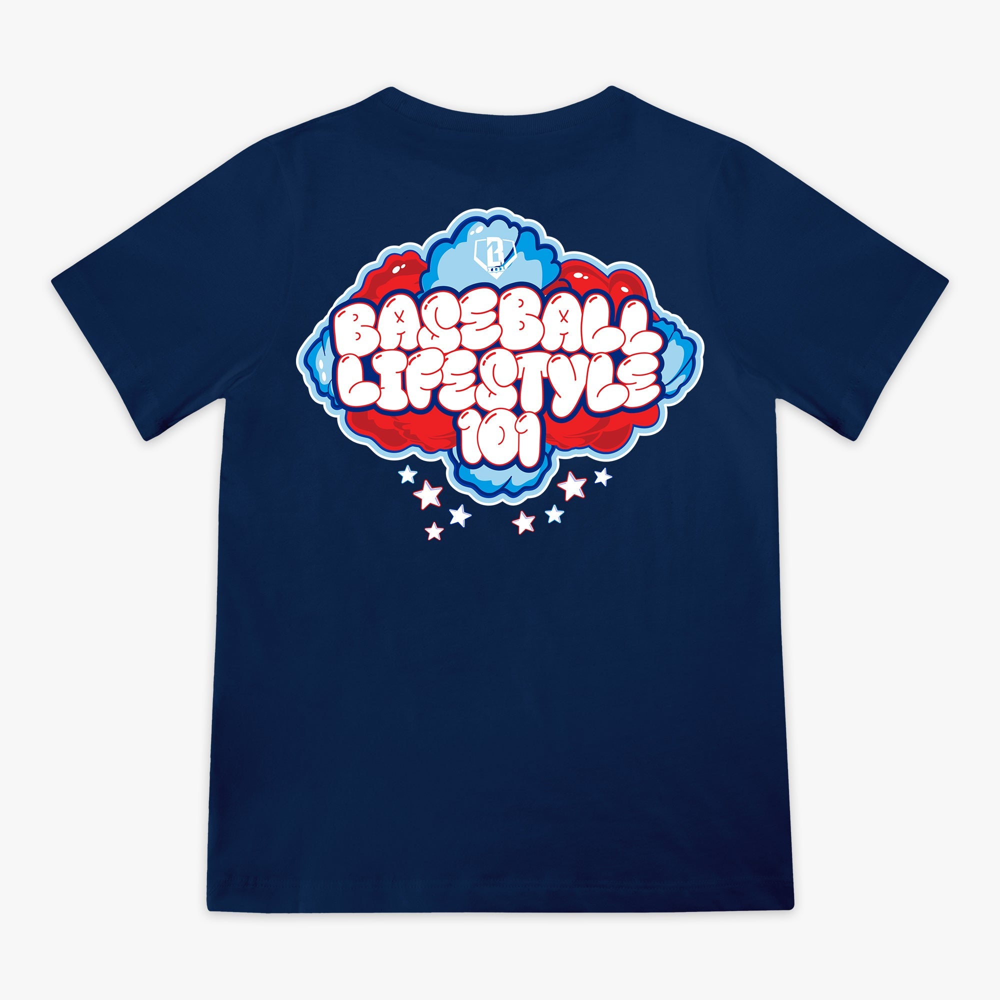 Cotton Candy Youth Tee - Navy
