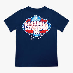 Cotton Candy Youth Tee - Navy