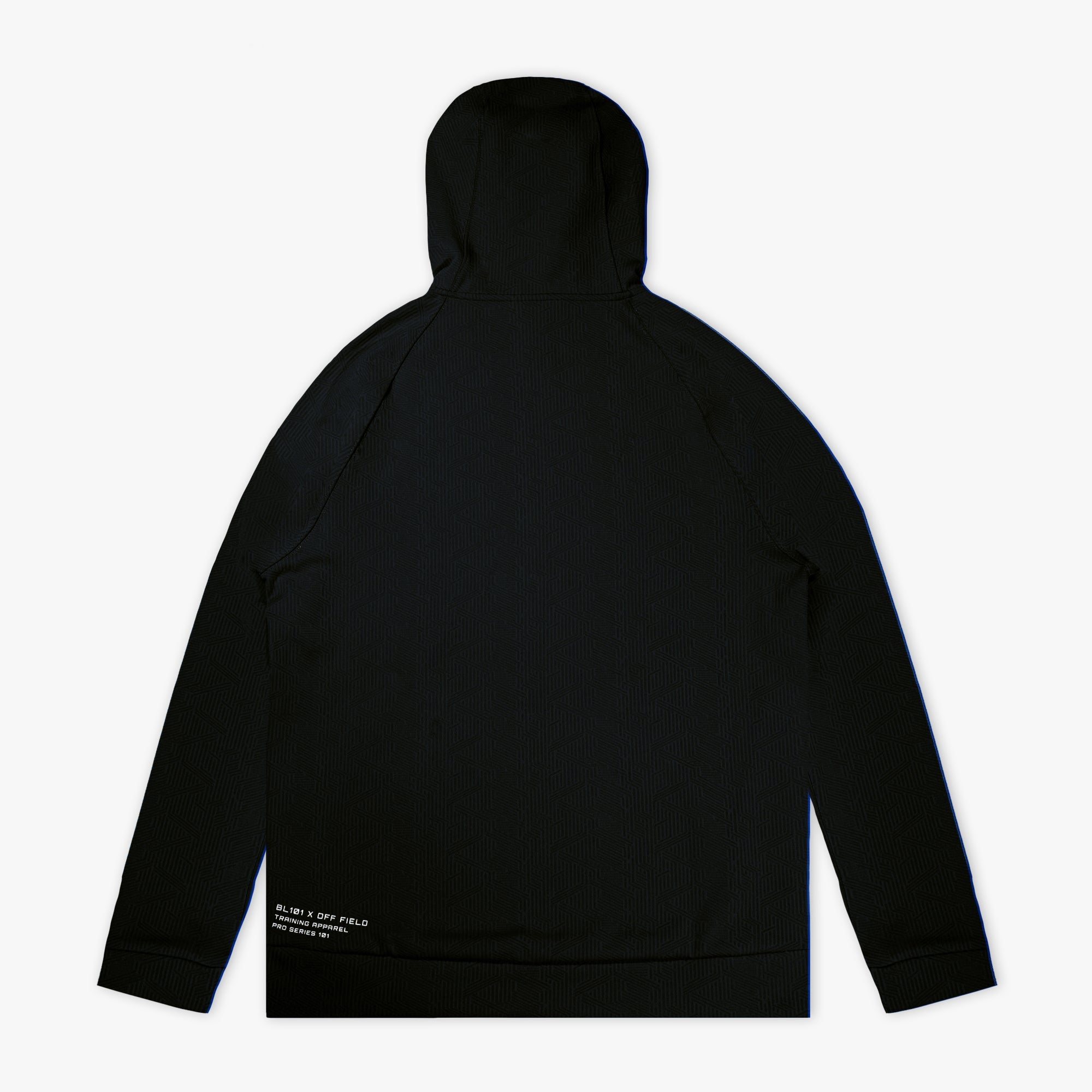 Diamond Tech Jacquard Youth Hoodie - Black
