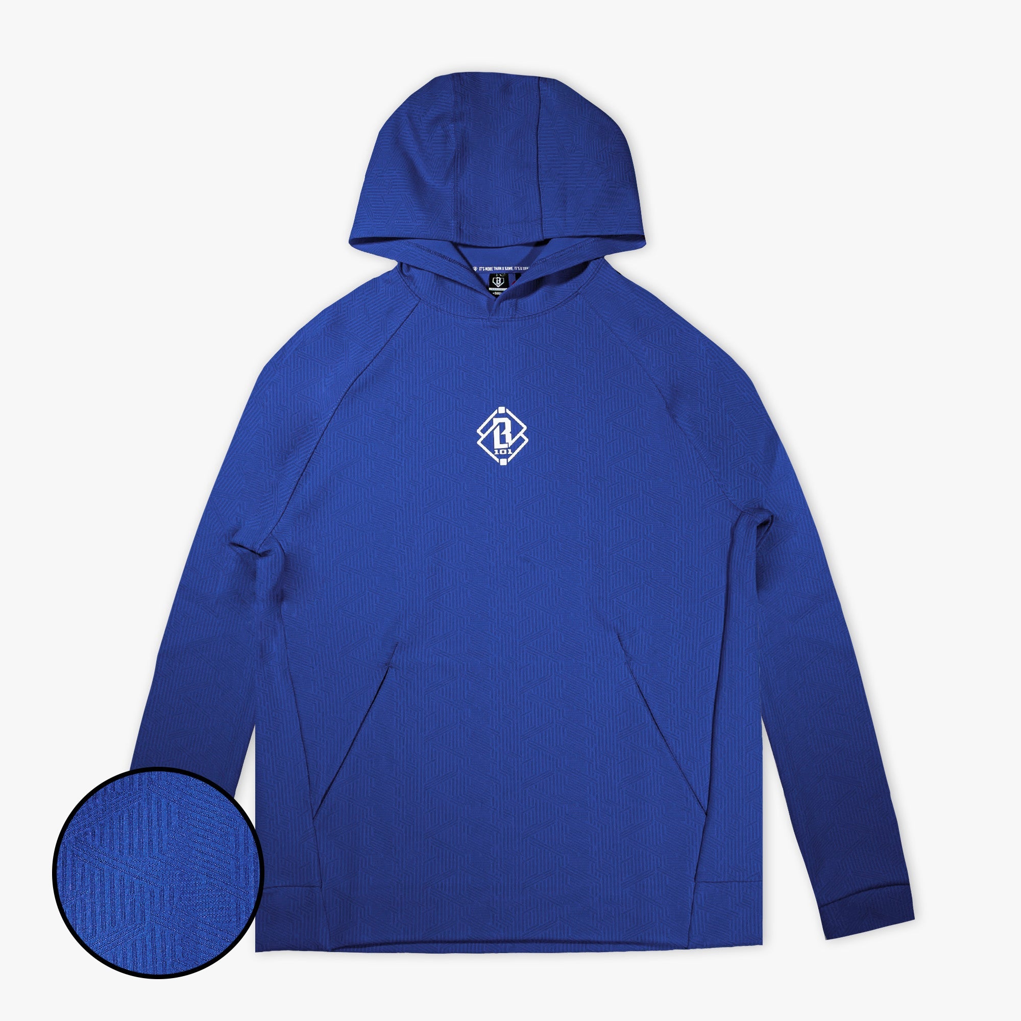Diamond Tech Jacquard Hoodie - Royal Blue