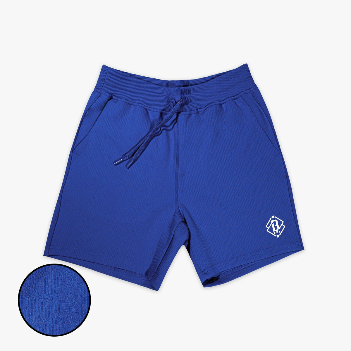 Diamond Tech Jacquard Youth Shorts - Royal Blue